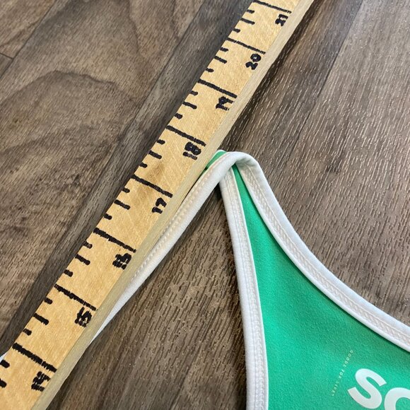 SO Sporty Cropped Tank Top Green Size Medium - Picture 5 of 6